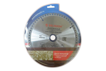 BELMASH 210х2,4/1,5х32мм; 60Т Диск пильный