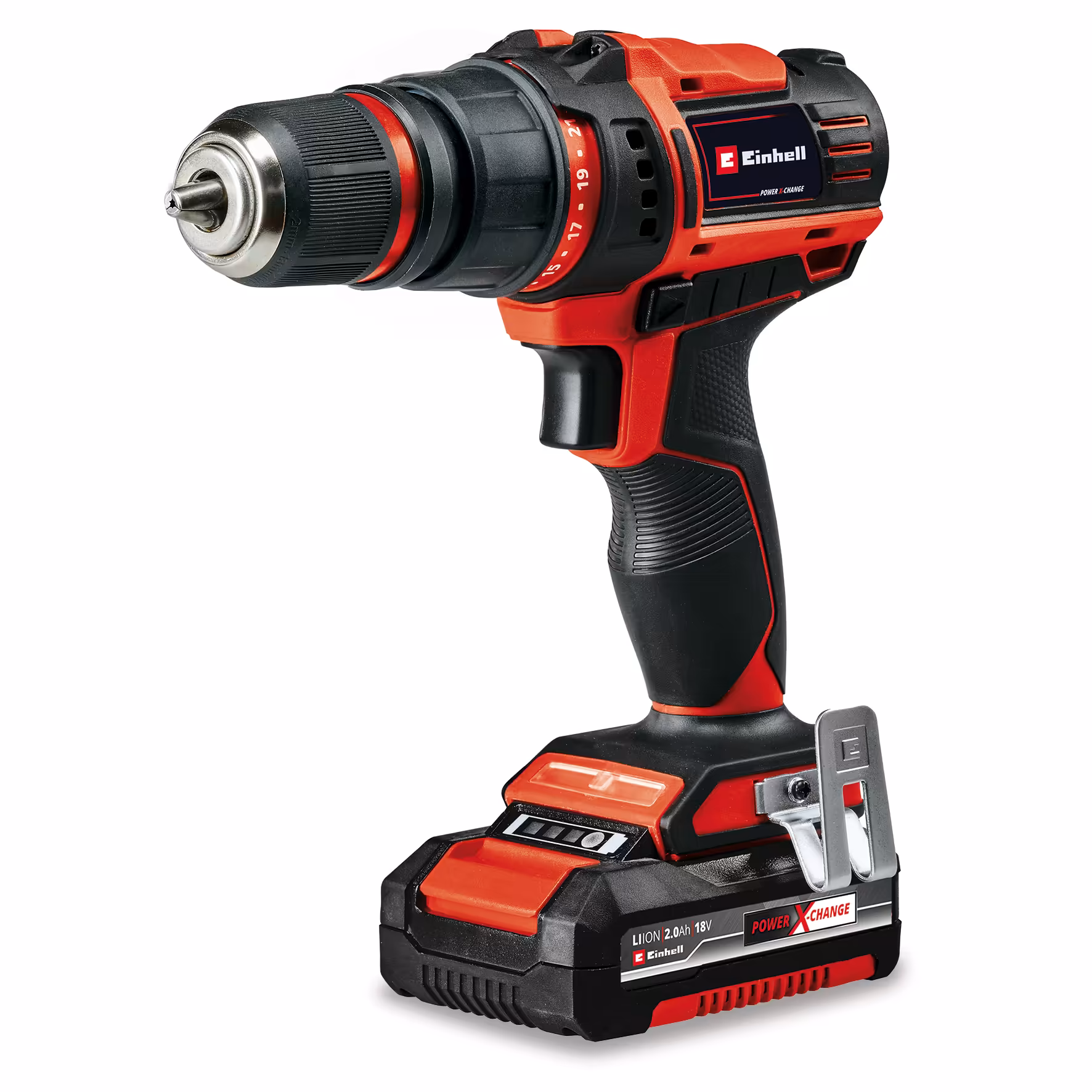 Аккум. Шуруповерт Einhell TE-CD 18/45 3X-Li +22 1x2,0Ah (4513990)