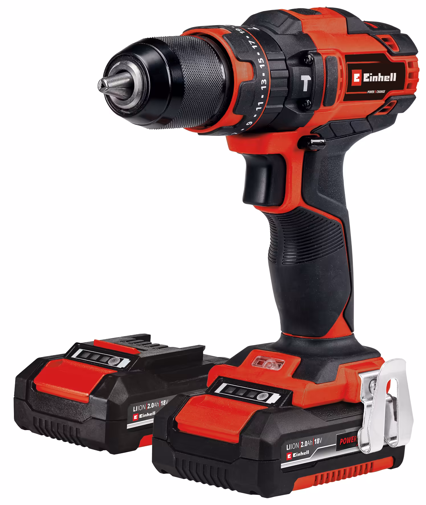 Аккум. Шуруповерт Ударный Einhell TE-CD 18/40 Li-i +64 (2x2,0Ah) (4513992)