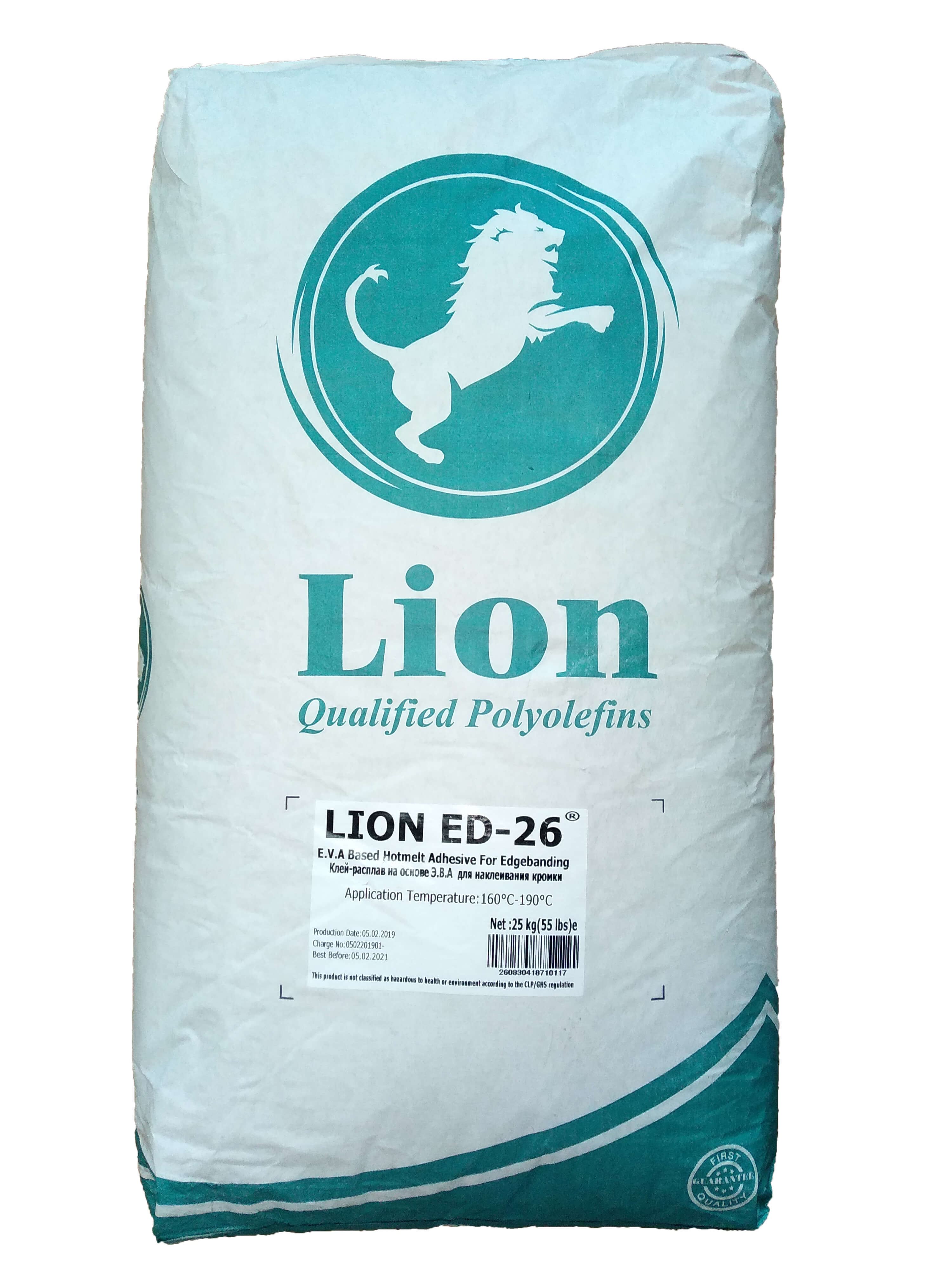Клей-расплав для кромки ПВХ Lion ED-26 ненаполненный (прозрачный)